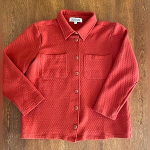 Liberty Lane button down work jacket sweatshirt